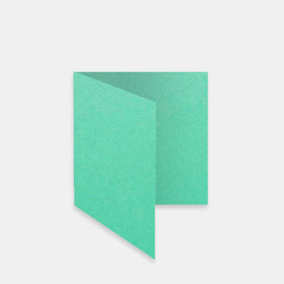 Carte pre pliee 160X320 metallisee lagon