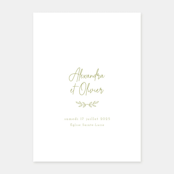 Klassisches Heft zur Landhochzeit