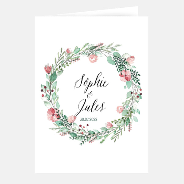 Florale botanische Hochzeitseinladung
