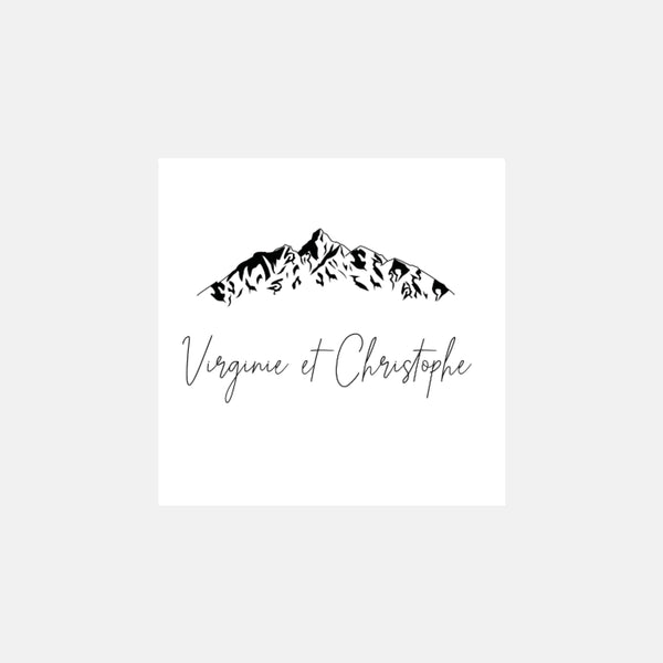 Personalized Mountain stamp