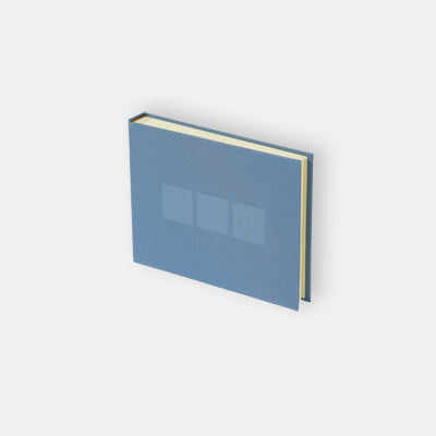 Photo album 21x15 blue gray canvas cream interior