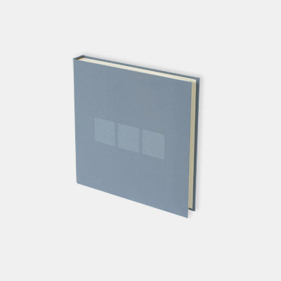 Fotoalbum 25x24 blaugraues Canvas mit cremefarbener Innenseite
