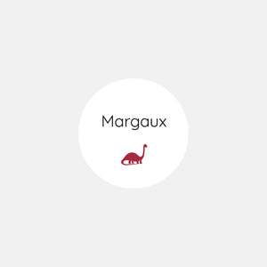 Stickers personnalisés naissance polaroid petit dinosaure - 48ex