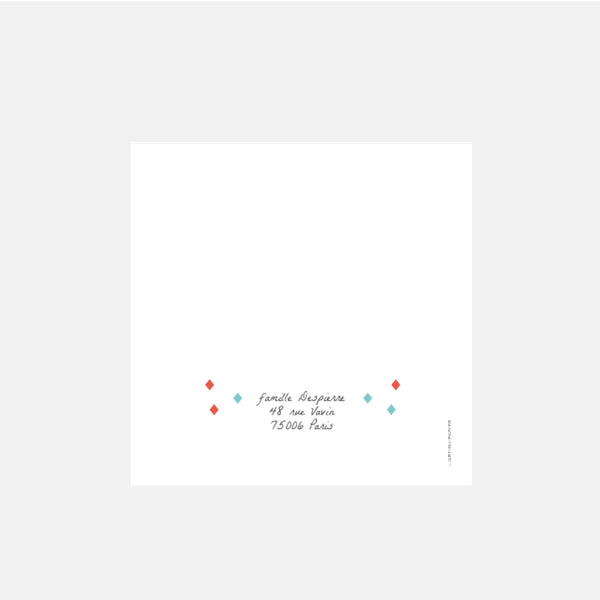 Birth announcement my family blue big sister by Kopines