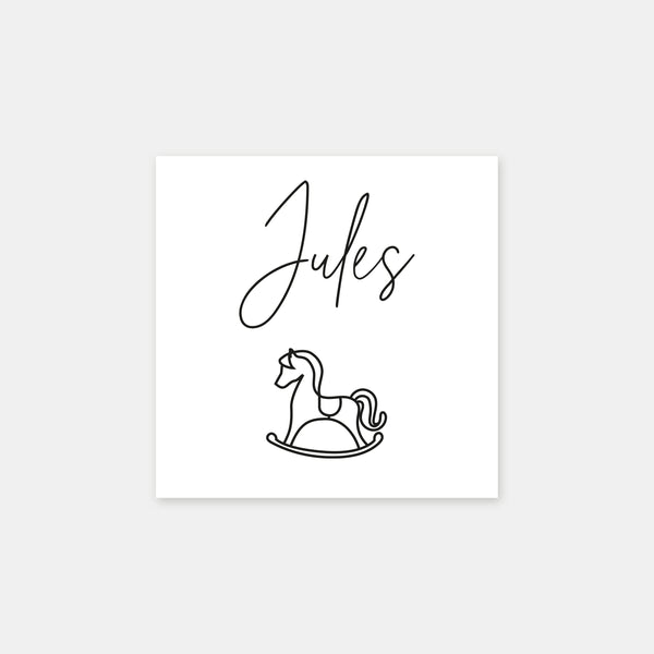 Personalized birth stamp Toy