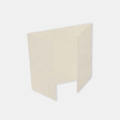 Vorgefaltete Triptychonkarte 160x320 Metallic-Quarz