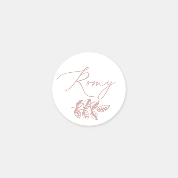 Personalized toile de jouy birth stickers - 48ex