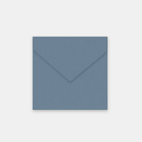 Umschlag 140x140 mm Kraft Denimblau