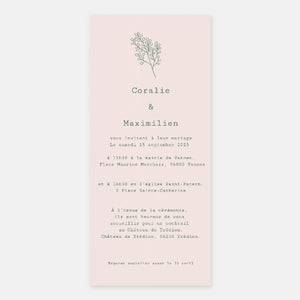 Brindille-Hochzeitseinladung