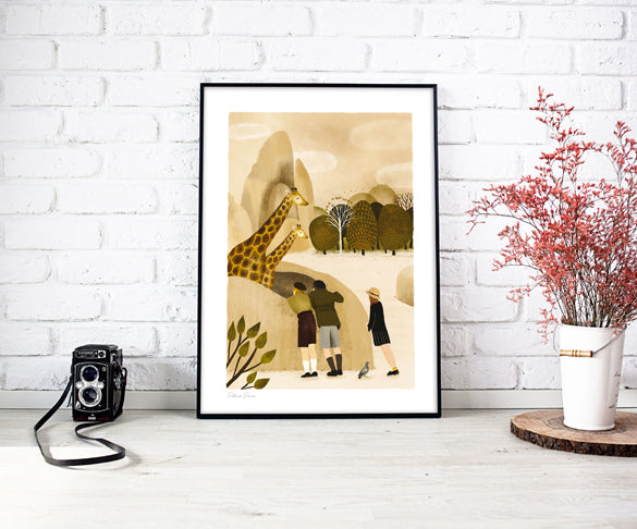 Vincennes Zoo Illustrationsplakat – Rebecca Romeo